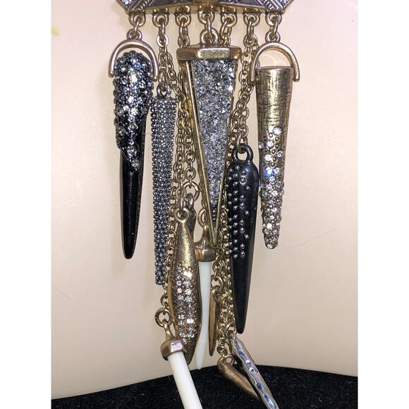 CHLOE + ISABEL noir deco warrior statement necklace - N103 - Picture 4 of 6